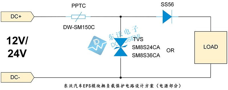 東沃汽車EPS模塊拋負載保護電路設(shè)計方案圖.jpg